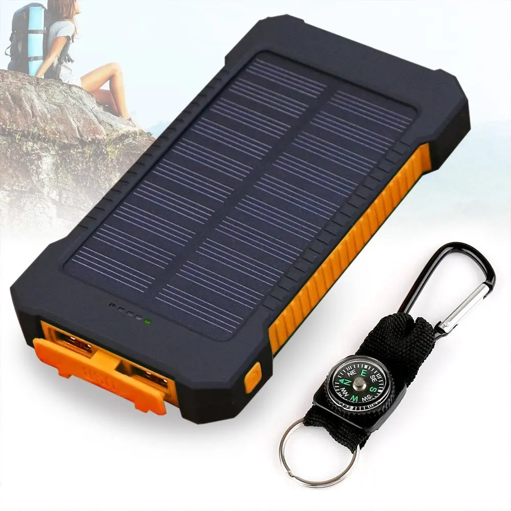 Солнечный внешний аккумулятор. Solar power bank 20000 mah. Повер банк 20000 mah с солнечной батарейкой. Power bank solar charger 20000mah. Solar power bank waterproof 20000mah solar usb external charger for smartphone.