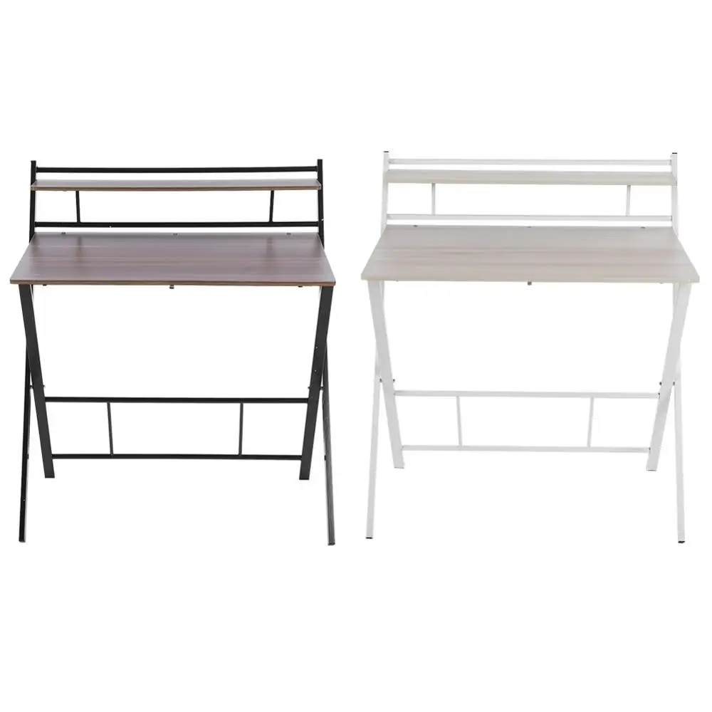 

Zerodis 2- Layer Folding Computer Desk Compact Students Studying Table for Home Office