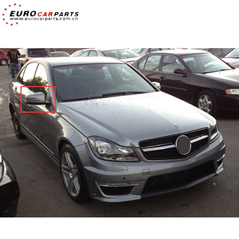 C63 зеркала подходят для MB C-class W204 C180 C200 C250 C300 2007 год до C63 стиль зеркало со светодиодной подсветкой и крышки