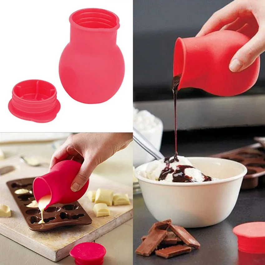 

Practical Silicone Chocolate Melting Pot Mould Butter Sauce Milk Pouring Cup