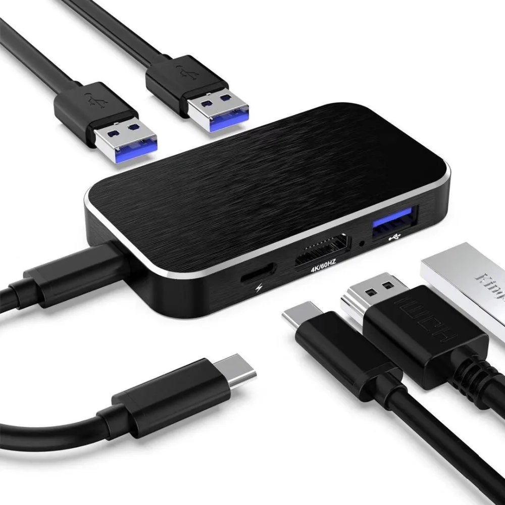 Usb c концентратор hdmi. Ugreen" Docking Station 5 in 1 USB-C. Type c Hub. Концентратор USB 3.1 Type-c, 4 порта, цвет черный.