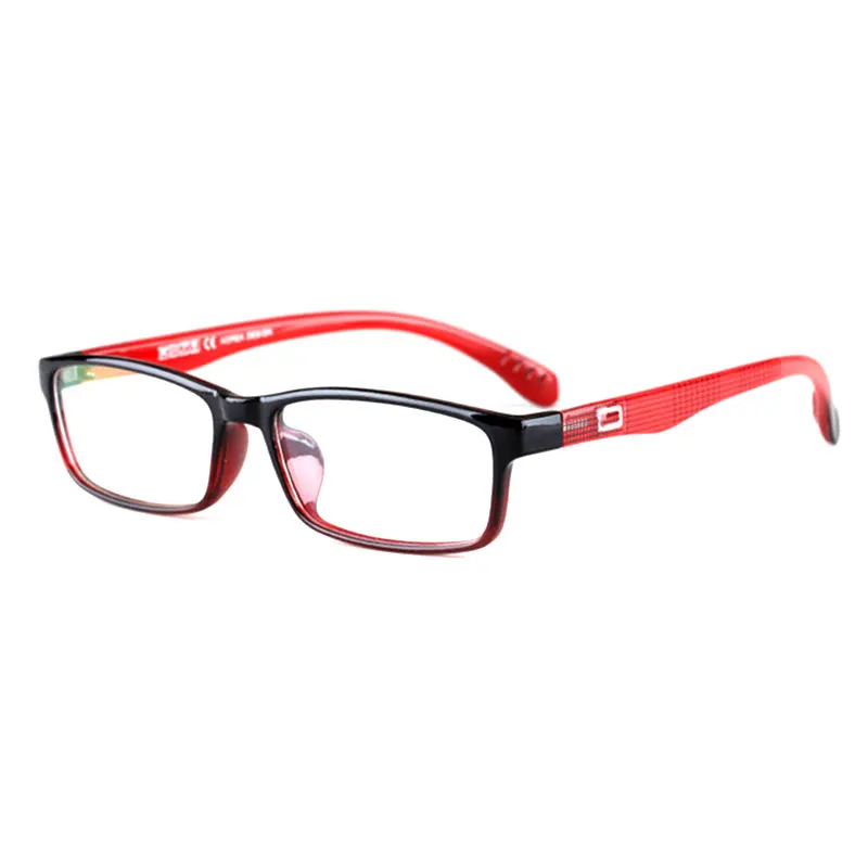 Топ ультра-светильник TR90 очки полная оправа квадратные очки близорукость простые очки для мужчин и женщин фирменный дизайн