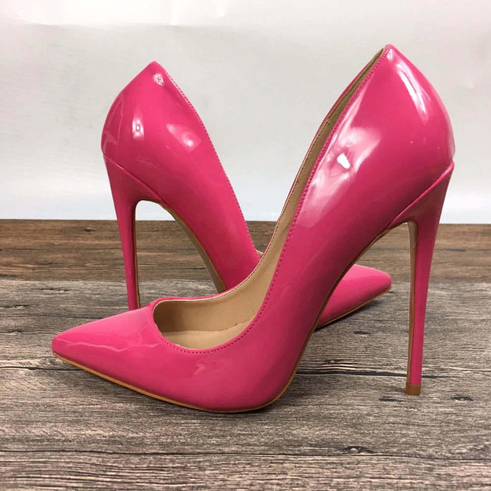 

New Lady High Heels Shoes Exclusive Patent Brand Shoes ms. 8 Cm 10 Cm 12 Cm Female High Heels