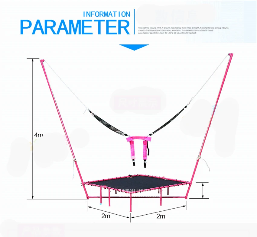 Батуты, складные, поясные барабаны, пружинная кровать для прыжков, банджи для дома, для взрослых и детей, для потери веса, фитнеса, нагрузка 250 кг