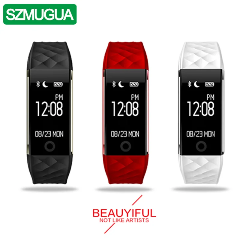 

SZMUGUA 5Pcs Smart Bracelet With Heart Rate Monitor Pedometer Cycling Fitness Tracker Smartwatch for iPhone IOS Android Phone