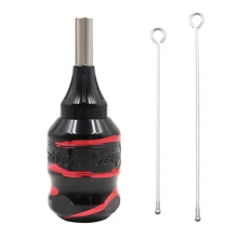 1 шт. 32 мм красная алюминиевая ручка из сплава трубка картридж Татуировка ручка татуировка трубка для картриджей иглы поставка татуировки