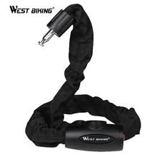 WEST BIKING Bicycle Lock Steel Anti-theft 0.6M / 0.9M / 1.2M Bike Lock With 2 Keys Security Reinforced Bike Bicycle Chain Lock WEST BIKING Bicycle Lock Steel Anti-theft 0.6M / 0.9M / 1.2M Bike Lock With 2 Keys Security Reinforced Bike Bicycle Chain Lock