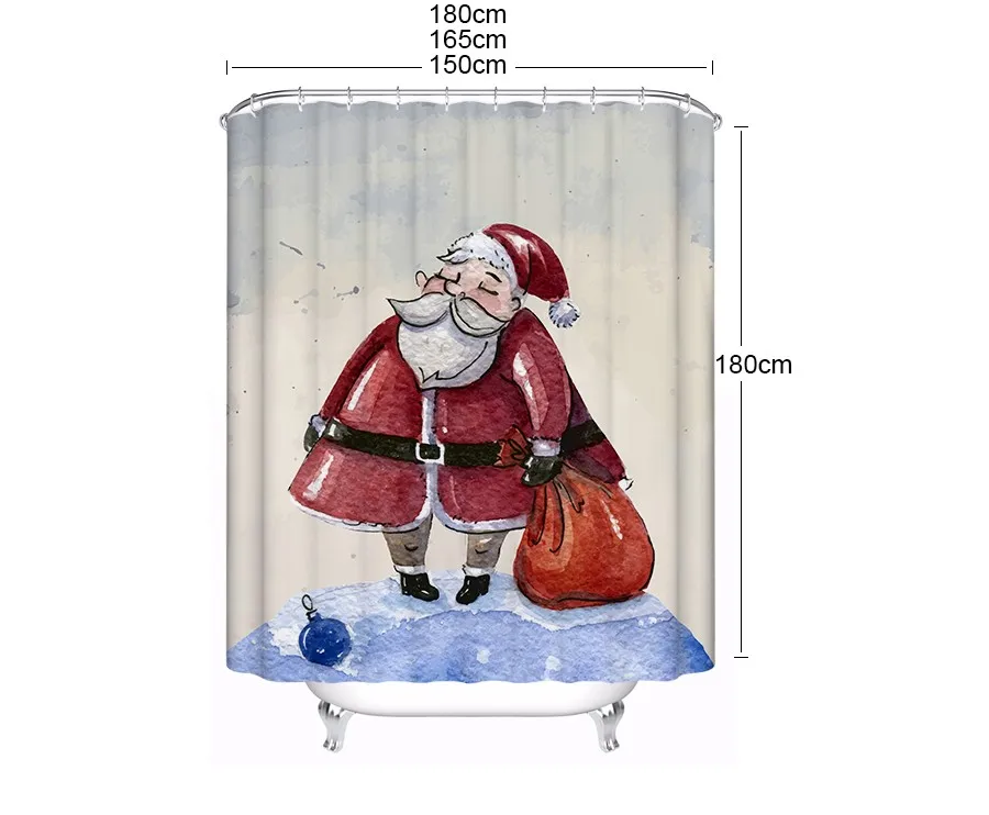 christmas shower curtain (5)