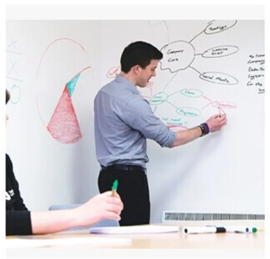 60*200cm Rewritable PVC Whiteboard Paste Wall Sticker Living Room Study