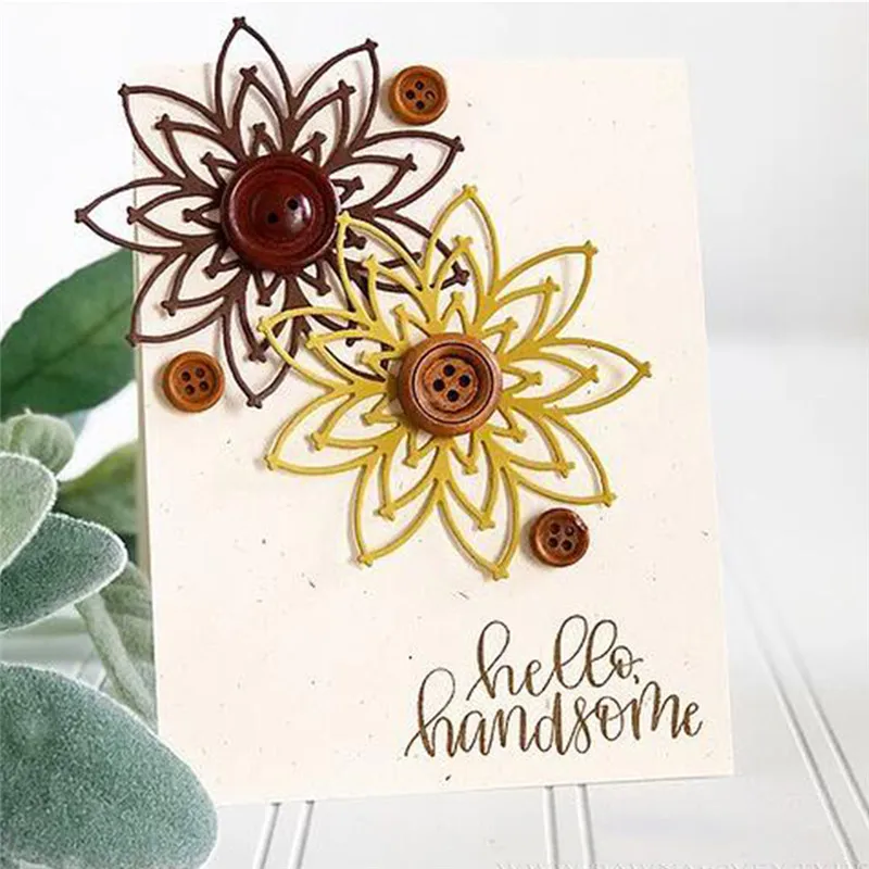 

DiyArts Flower Background Metal Cutting Dies for Craft Dies Scrapbooking Album Card Making Paper Die Cut Cutting Dies New 2019