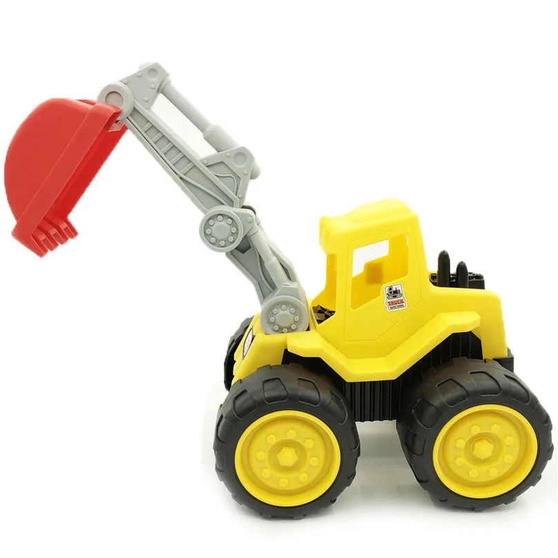 

Excavator Toy 35cm Inertial Car Engineering Vehicle Large Size Friction Powered Alloy Plastic Modle Car Taxiing Toy Gift for Boy
