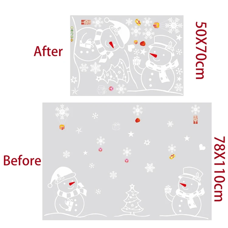 PATIMATE Рождественская тематика баннер настенные завесы рождественские украшения кулон Новогодний Декор рождественские украшения для дома - Цвет: Snowman Snowflake