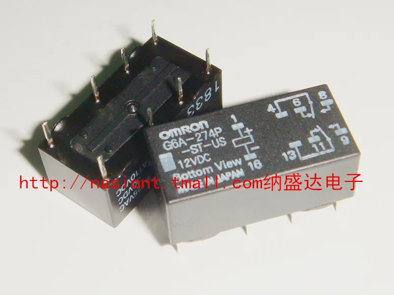 Free shipping G6A - 274 p US 12 v G6A-274P-ST-US import original relay Two open and closed 3 a 8 feet 100%New | Электроника
