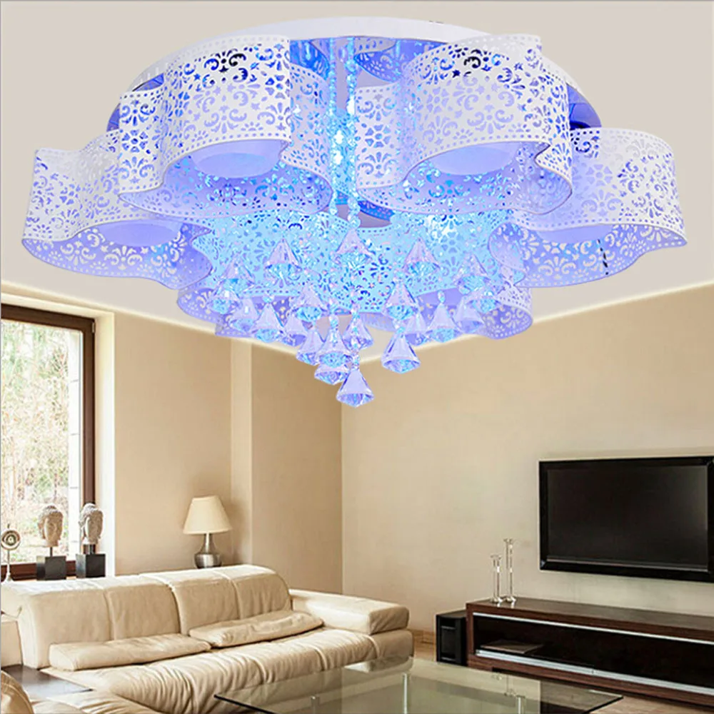 ==> [Free Shipping] Buy Best Fashion Life Modern Children Ceiling Lights Led E27 110V-220V Home Lighting Living Room Remote Iron Crystal Ceiling Lamp Online with LOWEST Price