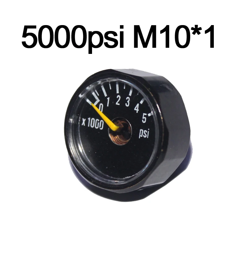 Пейнтбол страйкбол PCP AirGun Мини 25 мм 3000psi 5000psi 6000psi манометр 1/8NPT M10* 1 - Цвет: 5000psi M10