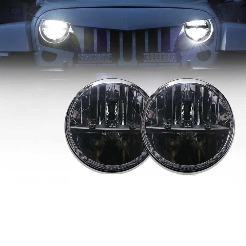 Front Light Round Headlights 7 inch Headlamp Offroad 7" LED Head
