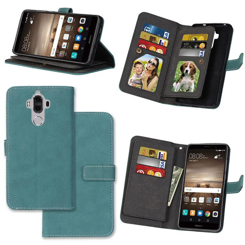 For Huawei Mate 9 Case Cover Luxury Leather Flip Phone Bags For Huawei Mate 9 5.9'' Business Wallet Phone Bags Cover For Huawei Mate 8 case cover6