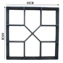 Cement mold H square brick stone manual paving molds for concrete garden road making plastic paver mould automobile cheap plastic injection molds making