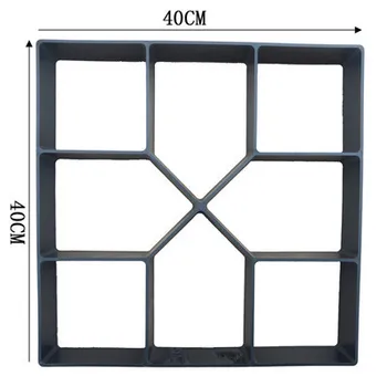 

Cement mold H square brick stone manual paving molds for concrete garden road making plastic paver mould
