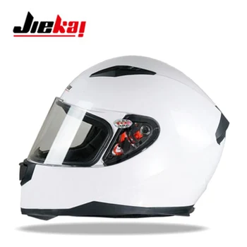 

2017 Autumn Winter New JIEKAI Full Face Motorcycle Helmet full cover motorbike helmets made of ABS PC lens visor size M L XL XXL