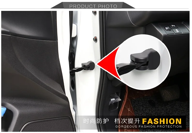 

4 Pieces Car styling ABS Plastic Car Door Lock Buckle Door Holder Door Lock Protective Cover for Honda Civic 10th 2016 2017-2019
