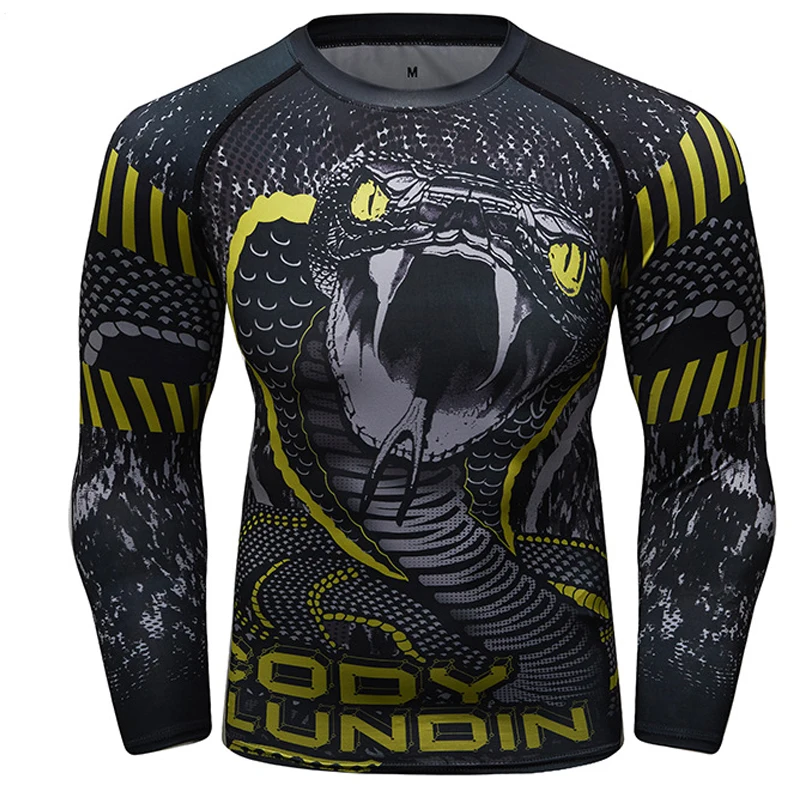 

Mma Rashguard Muay Thai Long Sleeve Sport Shirts Quick-drying Sweating Rashguard Compression Mma Boxing Clothes Training T Shirt