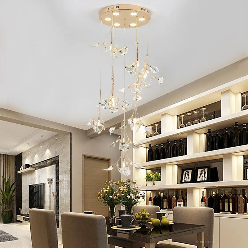 

indoor lamp art modern crystal lamp living room Pendant Lights bedroom creative European living room dining room Pendant Lamps