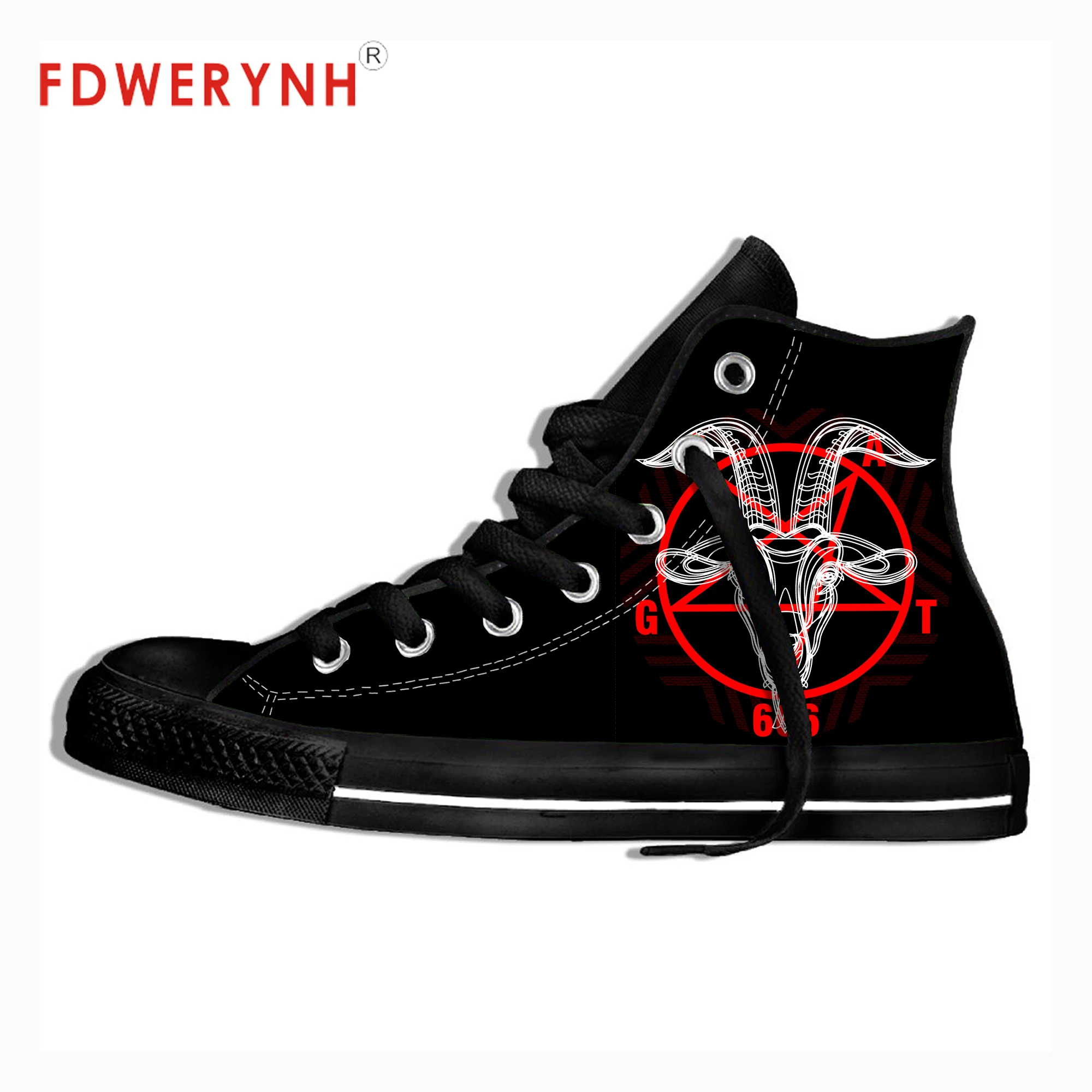 

Men's Casual Customized Shoes Pentagram Band Rock Pop Band Metal Music 3D Pattern Logo Men Shoes
