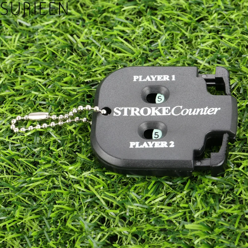 Golf Shot Count Stroke Putt Score Counter Compteur Two Digits Scoring Keeper With Key Chain Golf Training Aids Golf Accessories