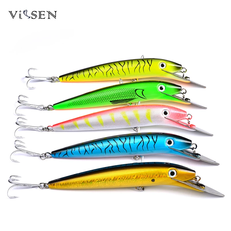 

Vissen 20cm 47g Minnow Crankbait Hard Bait Tight Wobble Slow Sinking Jerkbait High Quality Hard Plastic Fishing Lure