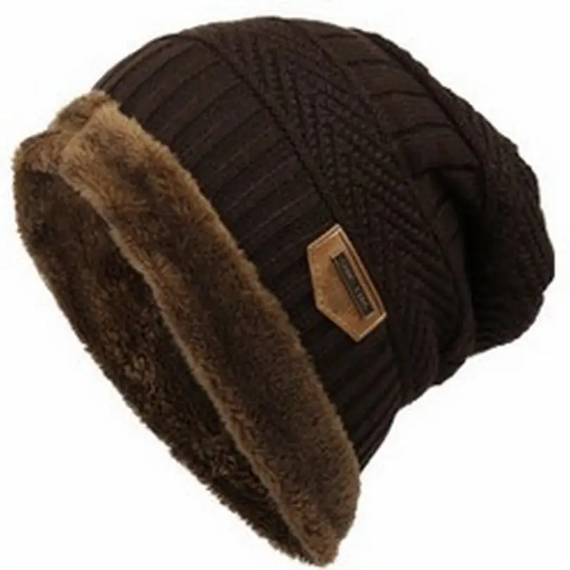 2018 модная шапка Gorros для мужчин и женщин толстая зимняя мужская вязаная теплая