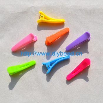 

50 pieces/lot shipping free DIY jewelry component Mix Color plastic hair clips Children hair Accessories