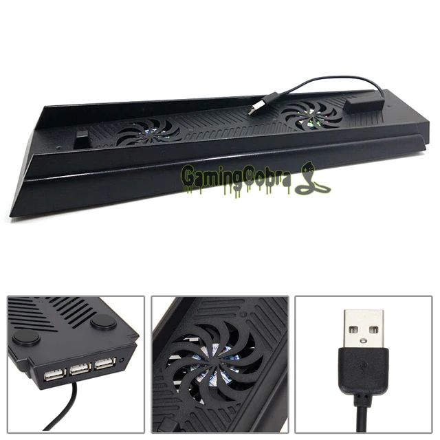 Special Price  3 USB Ports 2 Fans Vertical Cooling Stand Holder For Playstation 4 PS4 Console