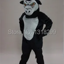 Талисман черный свирепый маскарадный костюм быка маскарадный костюм на заказ Карнавальный Костюм-маскот