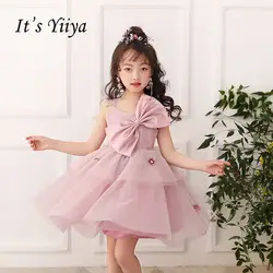 Это yiiya молния Принцесса Многоуровневое бретельках ребенок цветок ребенок ткань платье с цветочным узором для девочек для вечерние