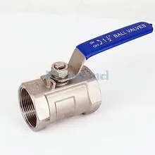 DN40 1-1/" BSP внутренняя резьба 304 Нержавеющая сталь(1 вещь) снижена запорный шаровой клапан воды масла воздушный дисплей 229 фунтов на квадратный дюйм