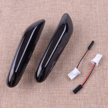 

1Pair Black Car ABS Error Free Dynamic LED Side Marker Lights Lamp Turn Signal Light Fit for BMW E90 E60 E82 E87 E88