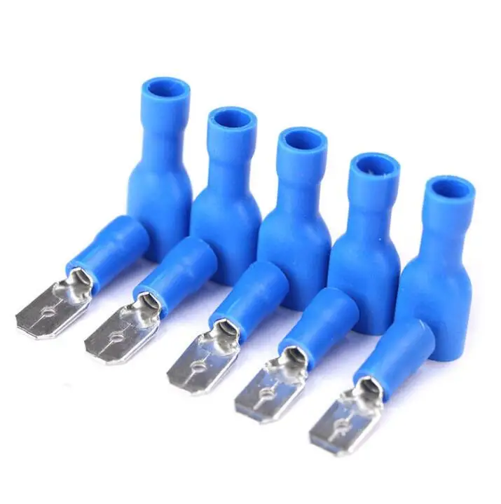 

100PCS 16-14AWG Insulated Spade Crimp Wire Cable Connector Terminal Male/Female FDFD2-250 MDD2-250 FDFD2.5-250 MDD2.5-250