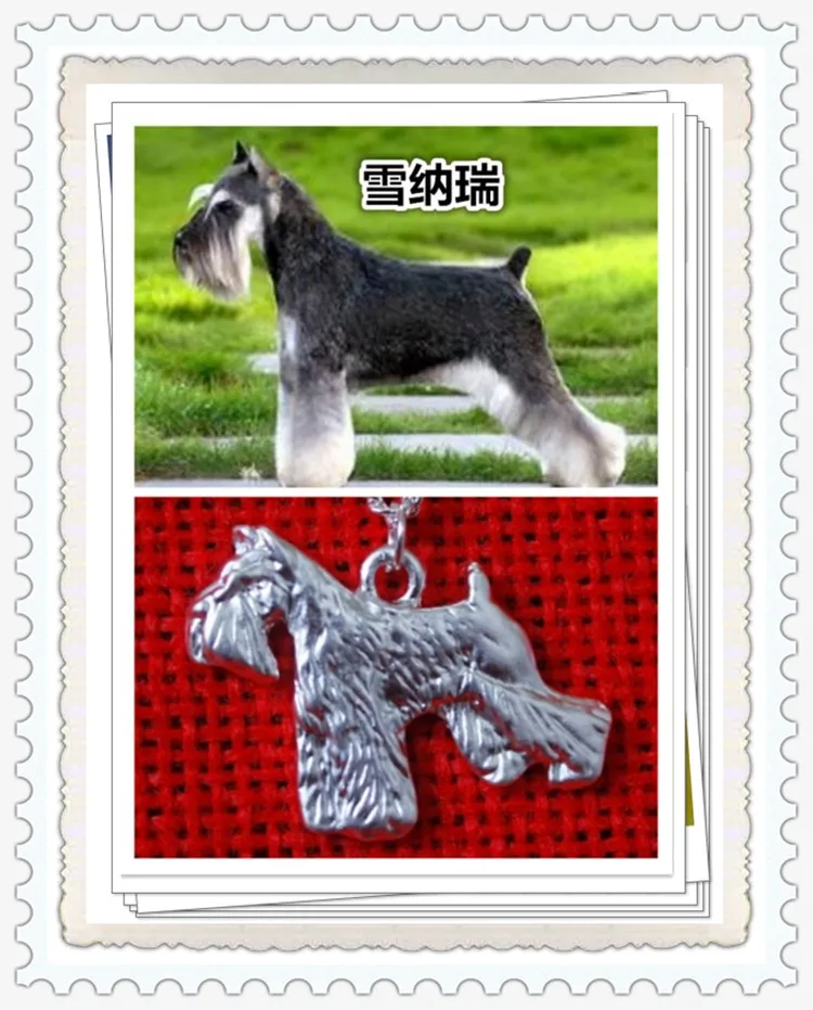 Tide мужское и женское индивидуальное ожерелье Schnauzer креативный кулон для собаки