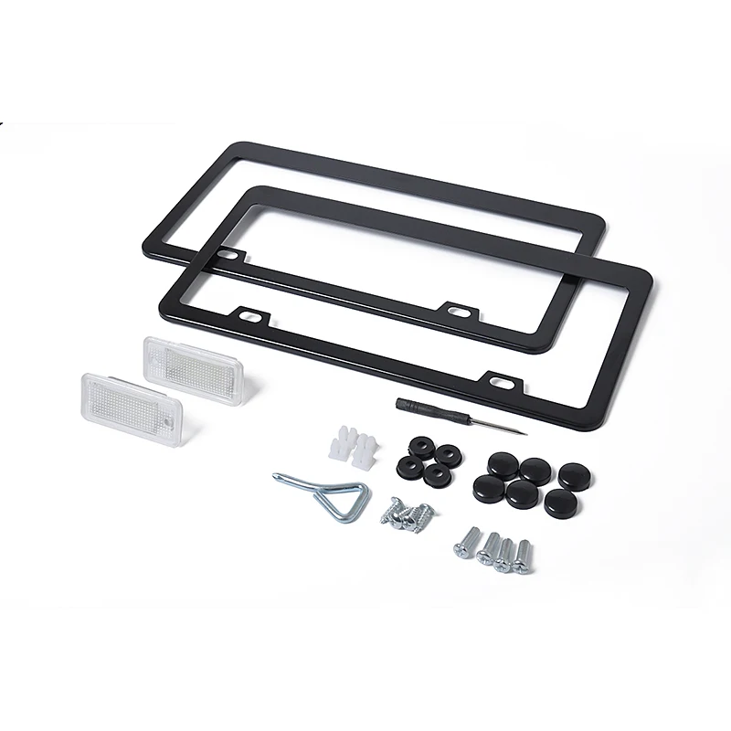 

For Audi A3 S3 A4 S4 RS4 A6 A8 S8 Q7 RS6 LED License Plate Light Frame Kit + License plate light Replace Tool Repair Kit