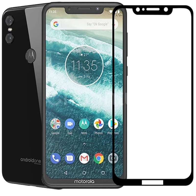 

2.5D 9H Premium Tempered Glass for Motorola Moto One Full Coverage Screen Protector Protective Film for Moto One