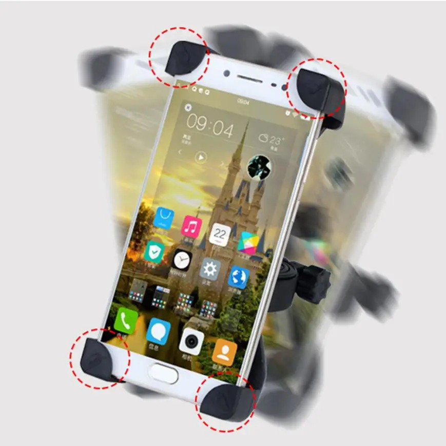 Clearance New Arrival Universal Motorcycle Constellation Bike Bicycle Phone Handlebar Mount Holder Cycling Useful Equipments Phone Holder 5