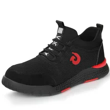 Мужская защитная обувь со стальным носком, защитная обувь; легкая, 3D, Противоударная Рабочая обувь для мужчин