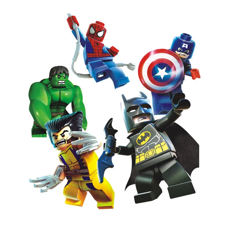 

Super Heroes lEGOED Avengers Marvel: Infinity War Iron Man Thanos Thor Black Panther Falcon Gamora Hulk Loki Building Blocks toy