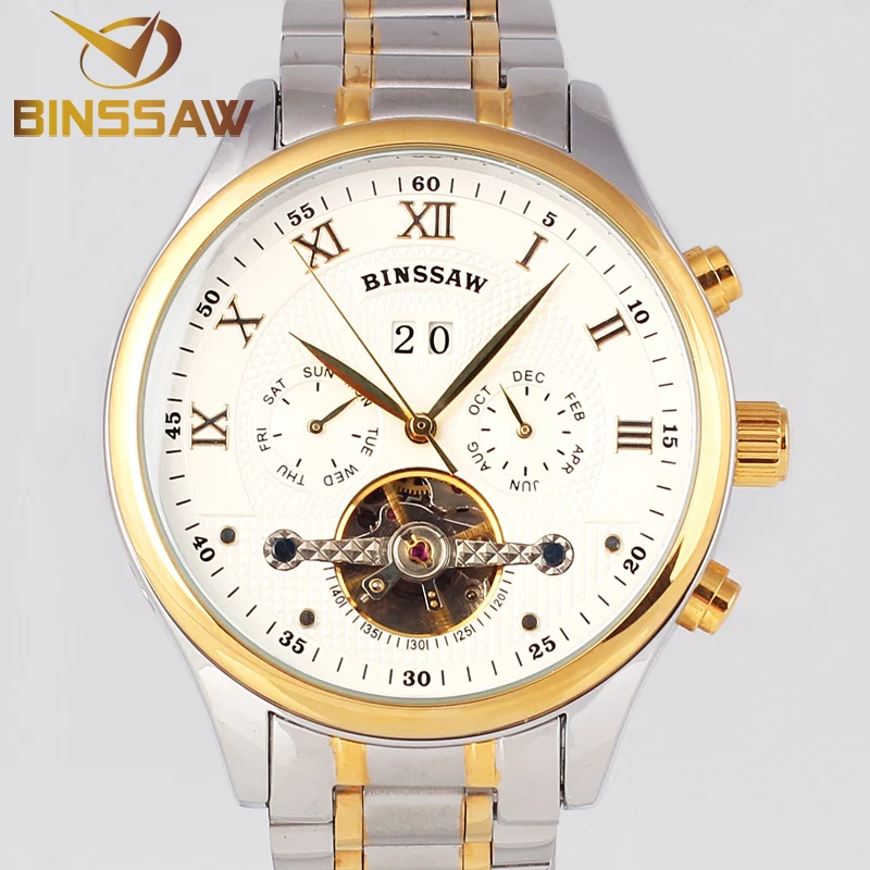 Новый Роскошный лучший Бренд Автоматические Механические Часы Мужчины
