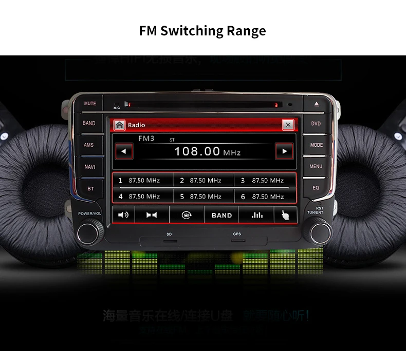 Perfect Wince Car DVD Player GPS Navigation Two Din 7 Inch For Volkswagen VW Skoda POLO PASSAT B6 CC TIGUAN GOLF 5 Fabia support 1080p 15