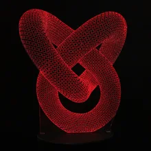 Креативный 3D иллюзионный светильник светодиодный ночник 3D абстрактная графика акриловая лампа Новинка освещение украшение дома