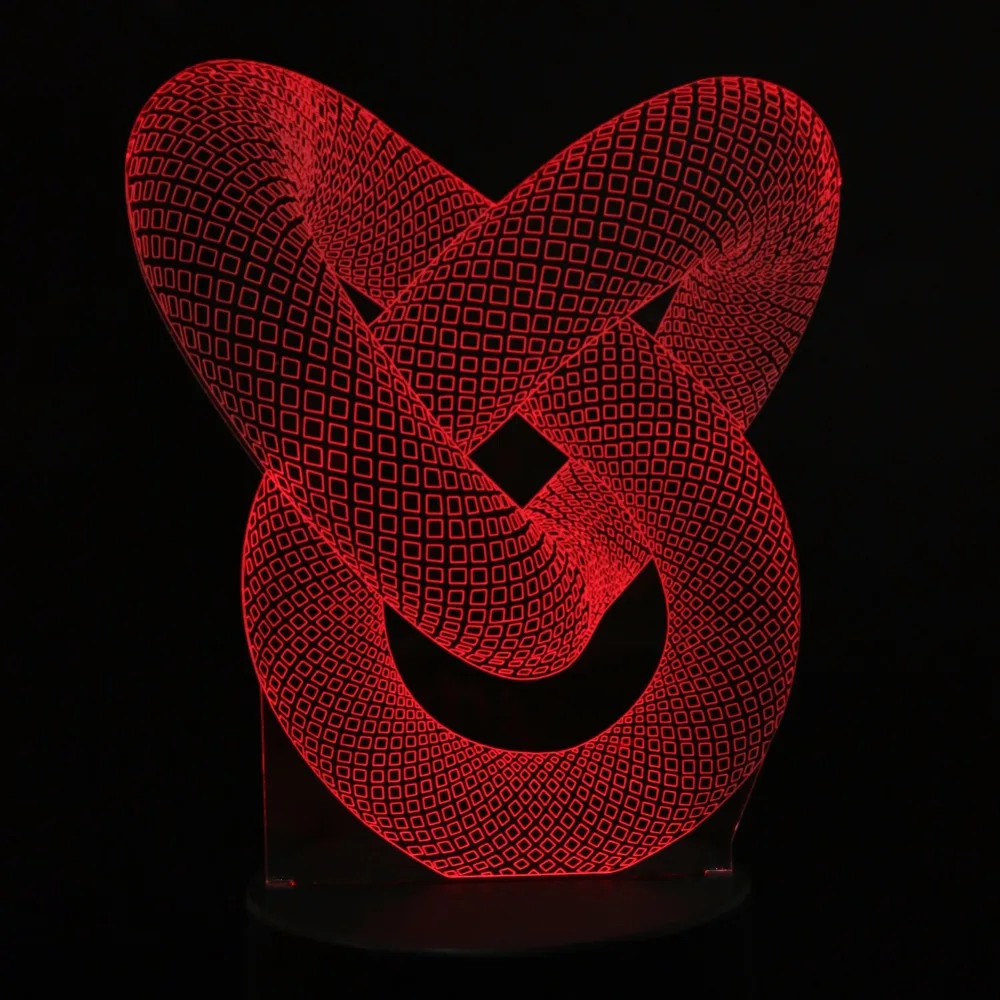 

Creative 3D illusion Lamp LED Night Light 3D Abstract Graphics Acrylic lamparas Atmosphere Lamp Novelty Lighting home decorate
