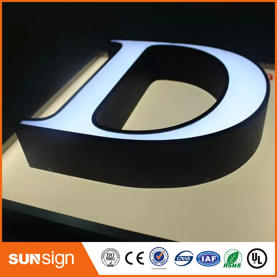 

Custom 3d letters led illuminated letters 3d channel letters