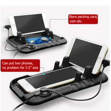 Suporte Do Telefone de navegação gps Do Carro SEBTER Universal Silicone Carregador Multi Função Smart Auto Suporte Do Telefone Móvel Suporte de Montagem